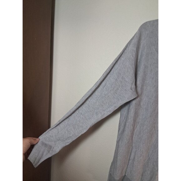 Joan Vass New York Knit Sweater Cowl Neck Business Casual Gray Womens Size Large - Picture 4 of 8